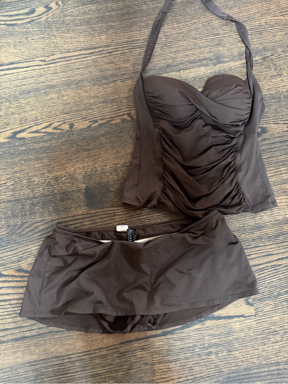 La Blanca Brown Two-Piece Tankini Swim Set